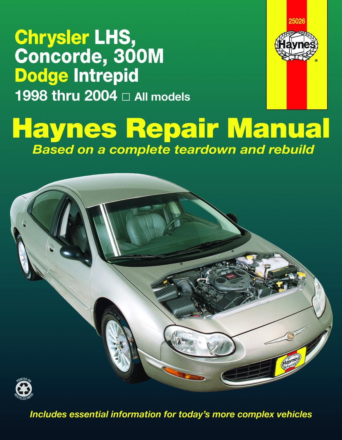 Chrysler LHS, Concorde, 300M & Dodge Intrepid (9804) Haynes Repair Manual,Used