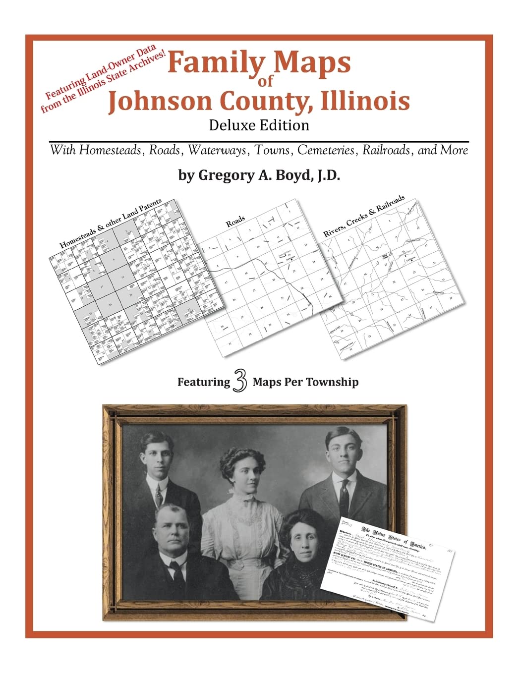 Family Maps of Johnson County, Illinois,Used