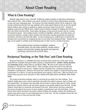 Close Reading with Paired Texts Level 4,Used