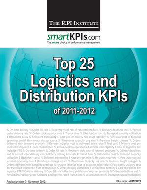 Top 25 Logistics / Distribution KPIs of 20112012