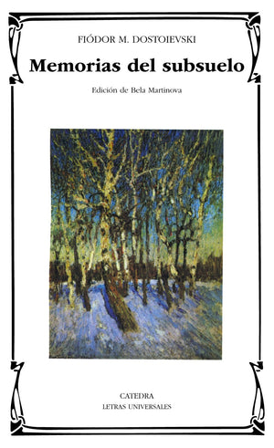 Memorias Del Subsuelo (Letras Universales/ Universal Writings) (Spanish Edition),Used