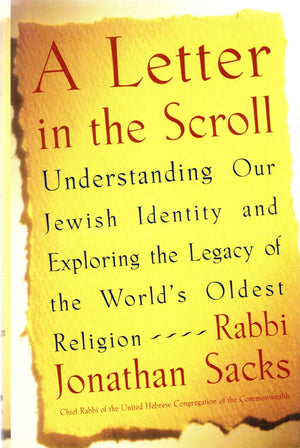 A Letter in the Scroll: Understanding Our Jewish Identity and Exploring the Legacy of the World's Oldest Religion,Used