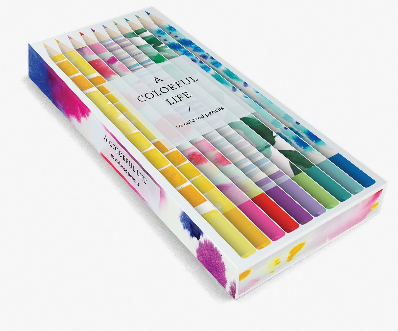 A Colorful Life Pencils (Beautiful Colored Pencil Set, Gift For Artist And Illustrator)