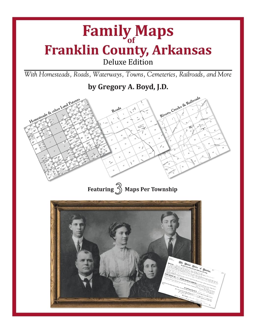 Family Maps of Franklin County, Arkansas,Used