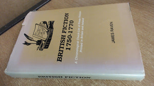British Fiction, 17501770: A Chronological CheckList of Prose Fiction Printed in Britain and Ireland,Used