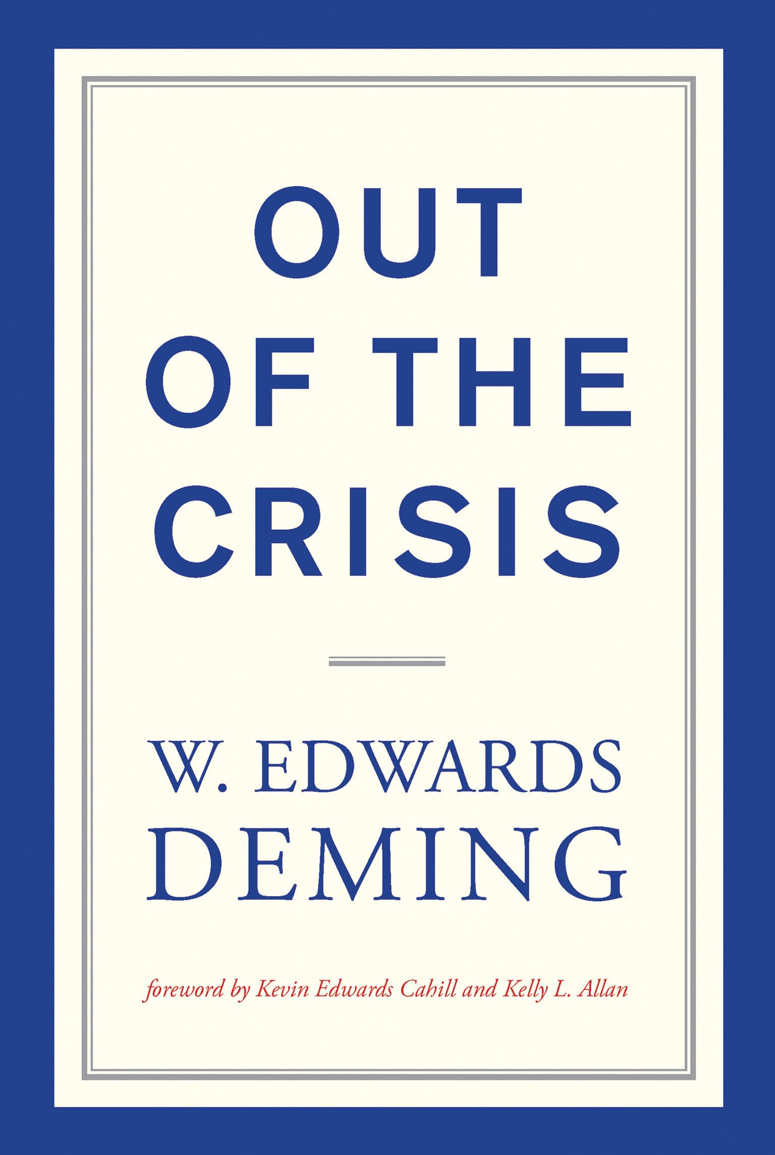 Out Of The Crisis, Reissue (Mit Press),New