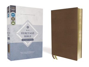 NIV, Heritage Bible, Passaggio Setting, Leathersoft, Brown, Comfort Print: Elegantly uniting single and double columns into one ,Used