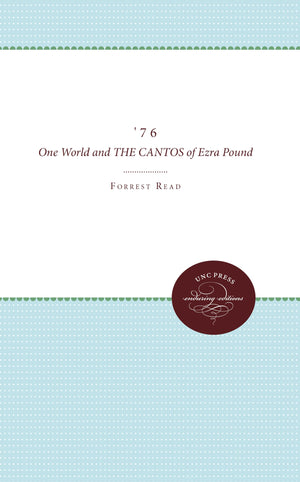 '76 One World And The Cantos Of Ezra Pound,Used