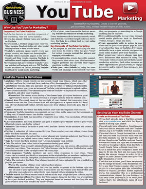 YouTube Marketing: a QuickStudy Laminated Reference Guide,Used