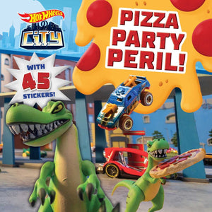 Hot Wheels City: Pizza Party Peril!: Car Racing Storybook With 45 Stickers For Kids Ages 3 To 5 Years,New