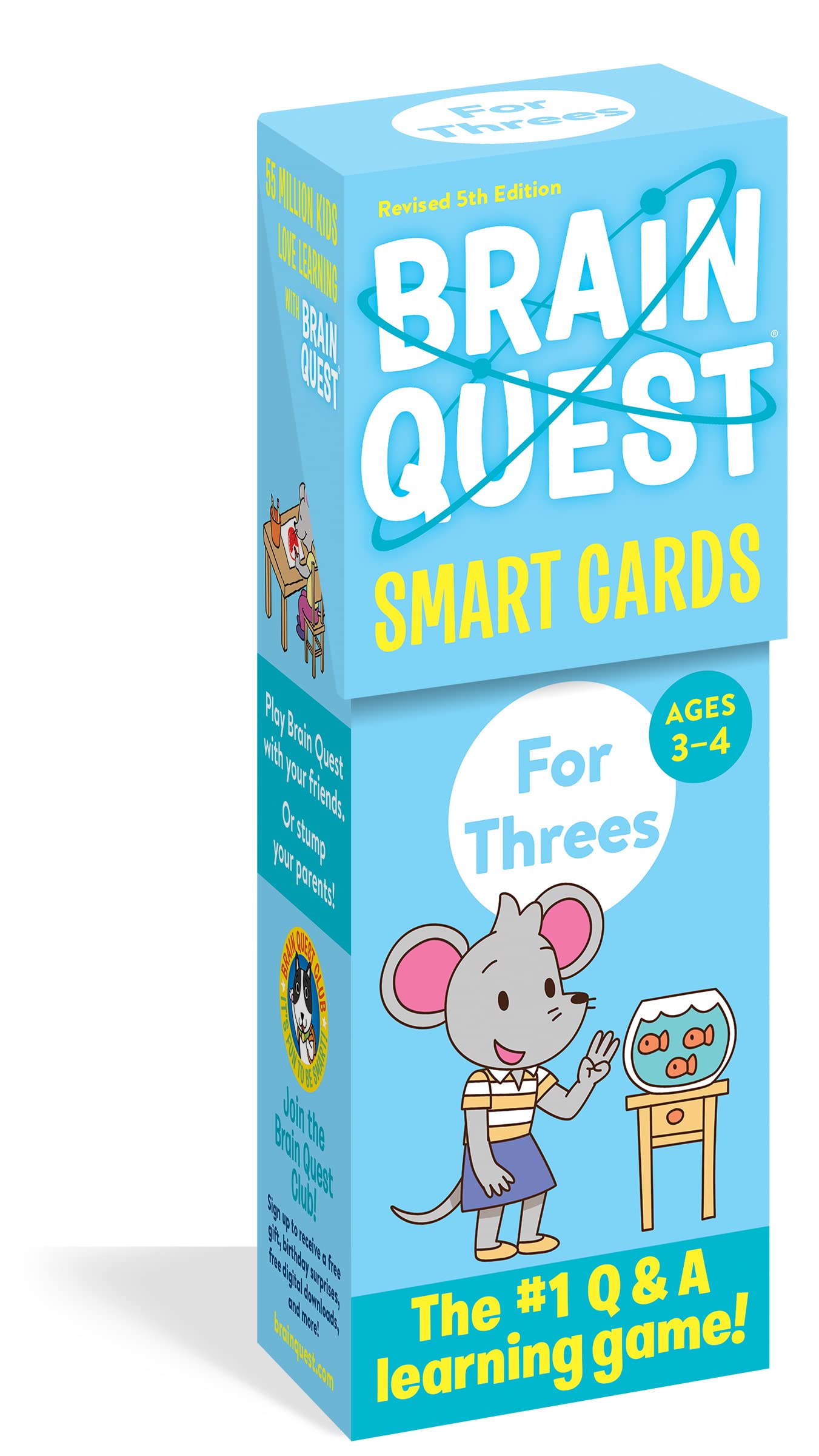 Brain Quest For Threes Smart Cards Revised 5Th Edition (Brain Quest Smart Cards)