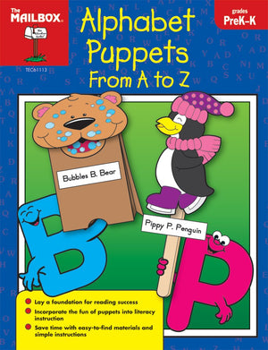Alphabet Puppets A to Z (PreKK),New