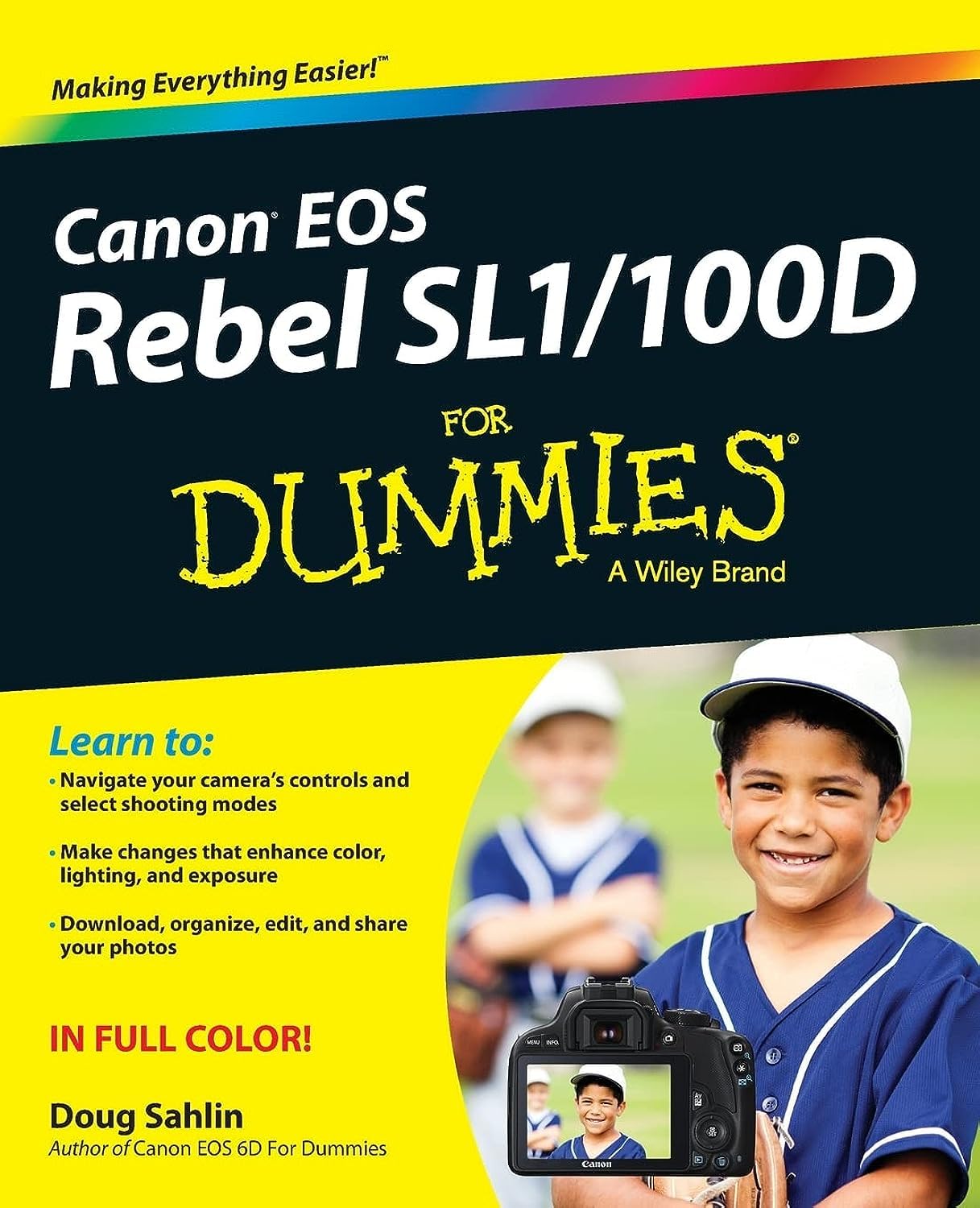 Canon EOS Rebel SL1/100D For Dummies,Used