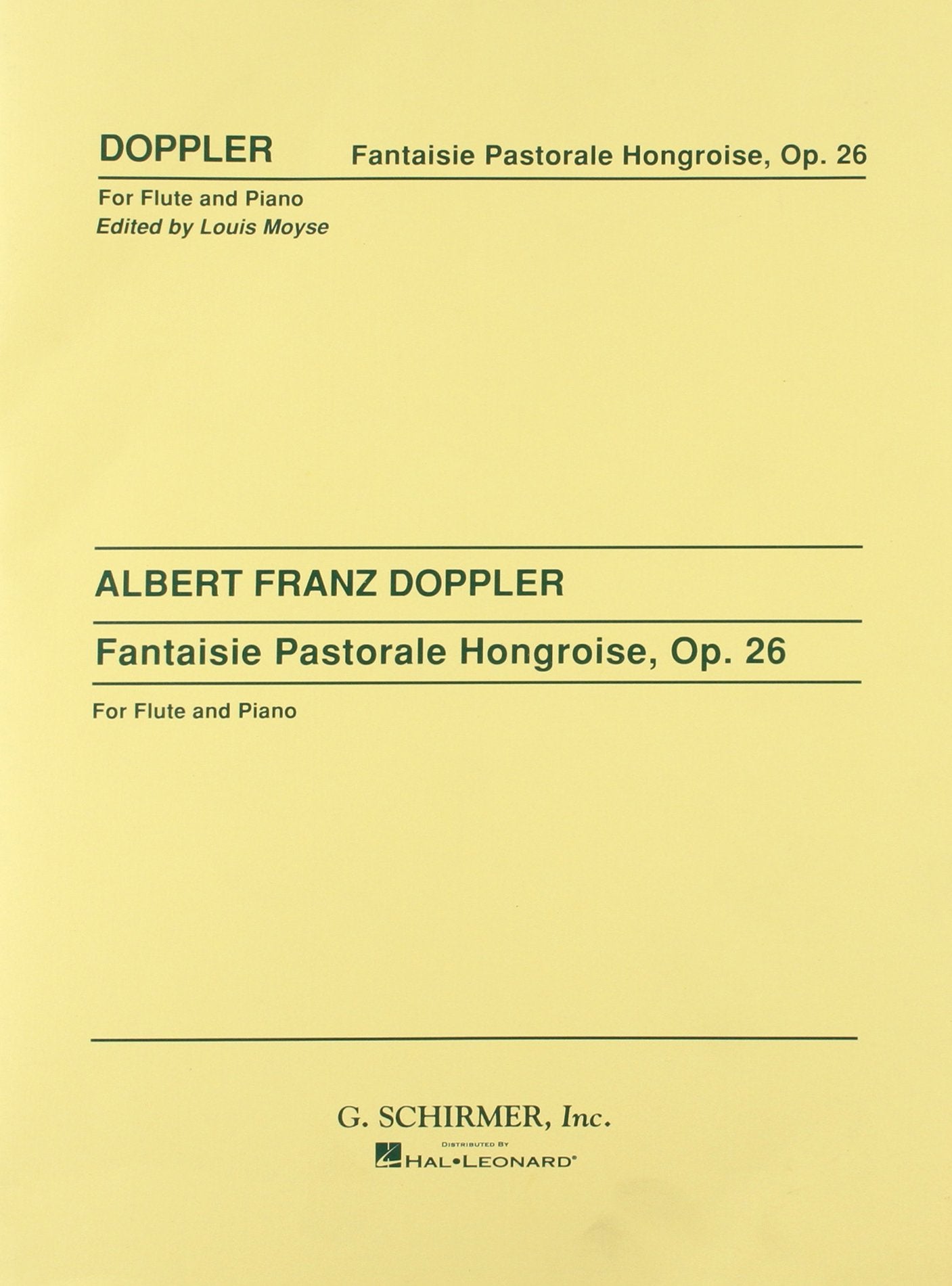 Fantasie Pastorale Hongroise,Used
