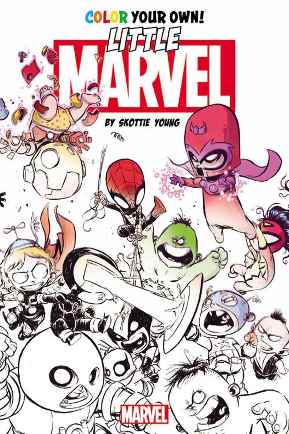 Color Your Own Young Marvel,New