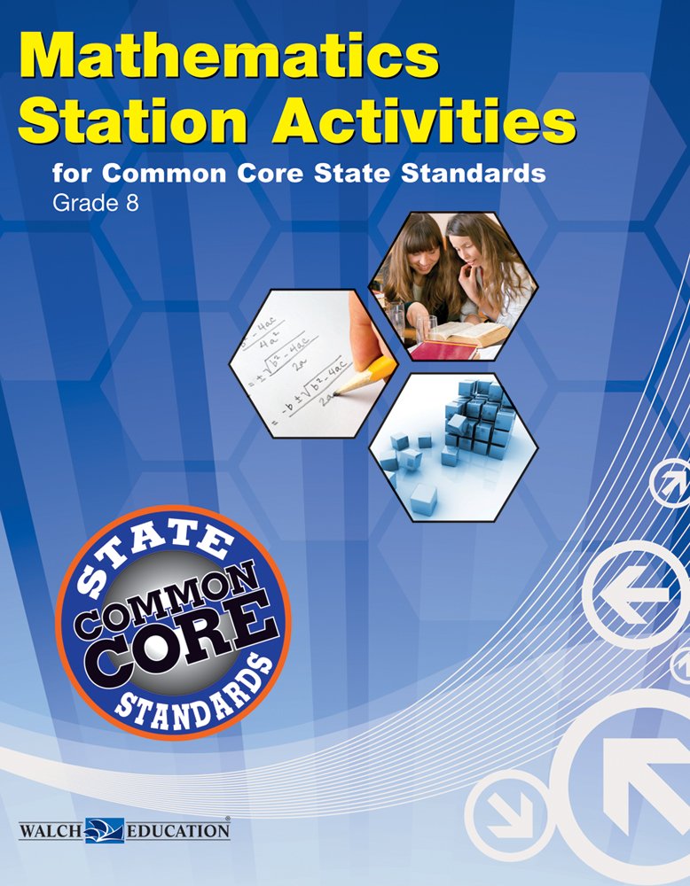 Station Activities for Common Core Mathematics, Grade 8 (Station Activities for Middle School Math),Used