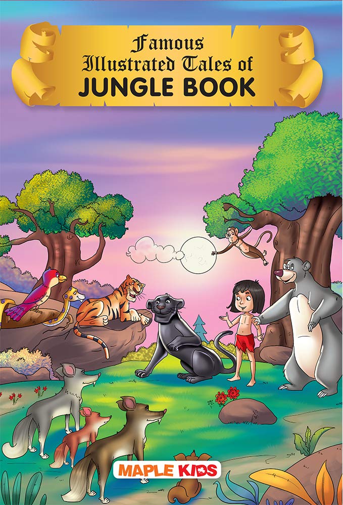Jungle Book (Illustrated) - Adventures Of Mowgli - Story Book For Kids - Bedtime Stories - Book For Kids 6+ Years Old - Read Aloud To Infants, ... (Famous Illustrated Stories (50 Books))