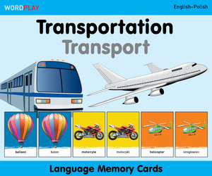 WordPlay Language Memory CardsTransportation (EnglishPolish),Used