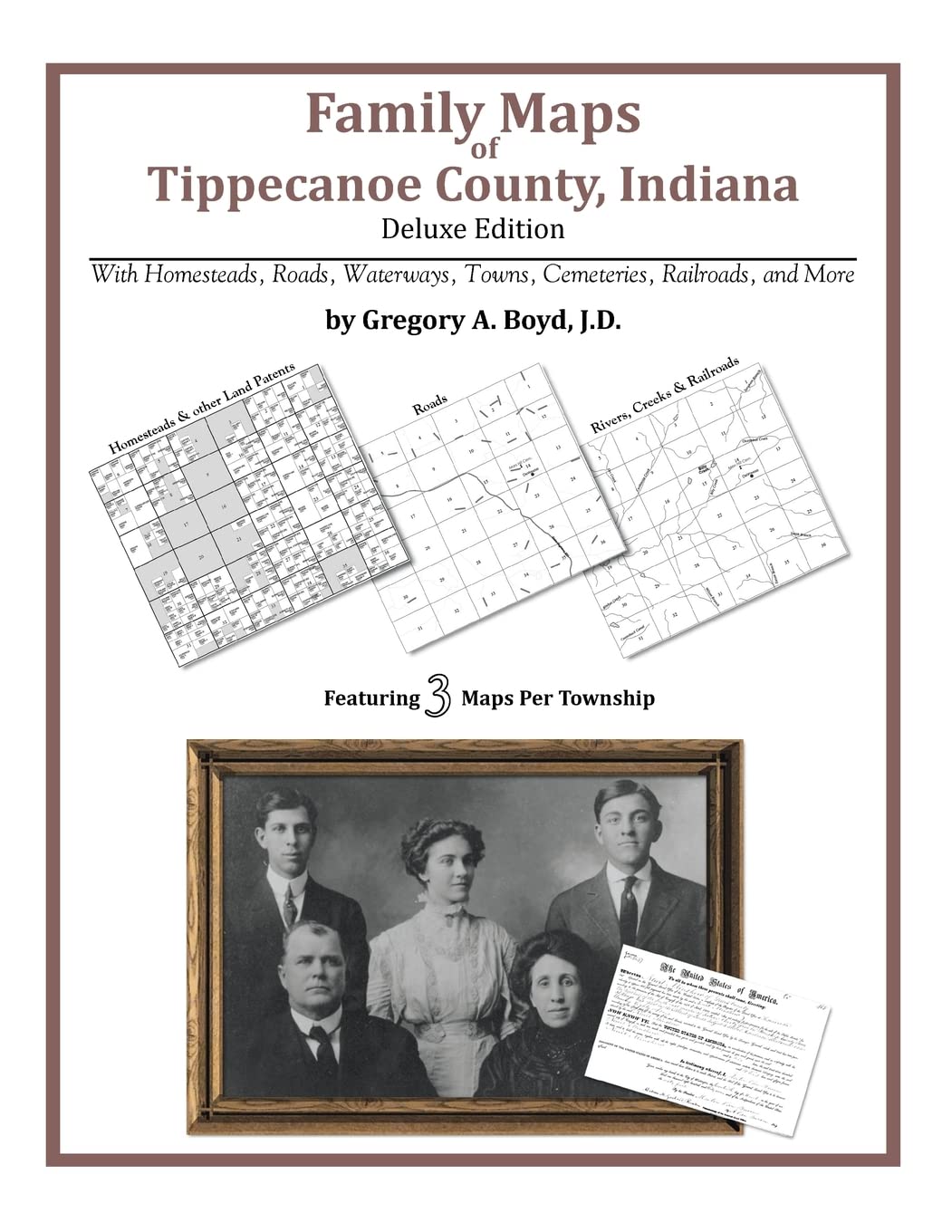 Family Maps of Tippecanoe County, Indiana,Used