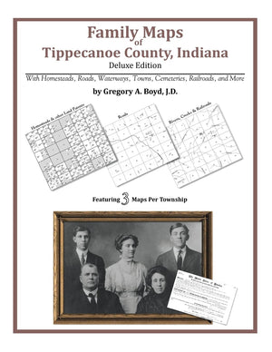 Family Maps of Tippecanoe County, Indiana,Used