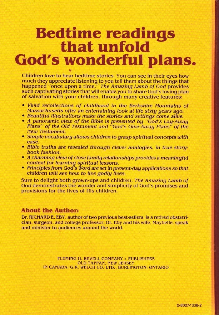 The amazing lamb of God: Bedtime stories to be read to children,Used