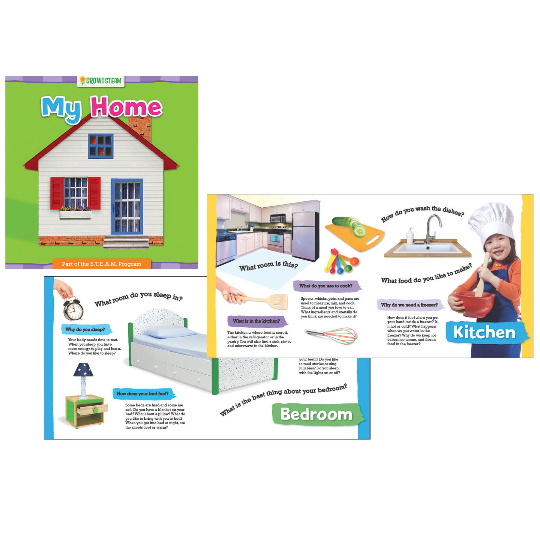 Garden Learning Grow with STEAM Board Book, My House,Used