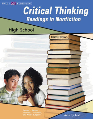 Critical Thinking: Readings In Nonfiction:grades 1012,Used