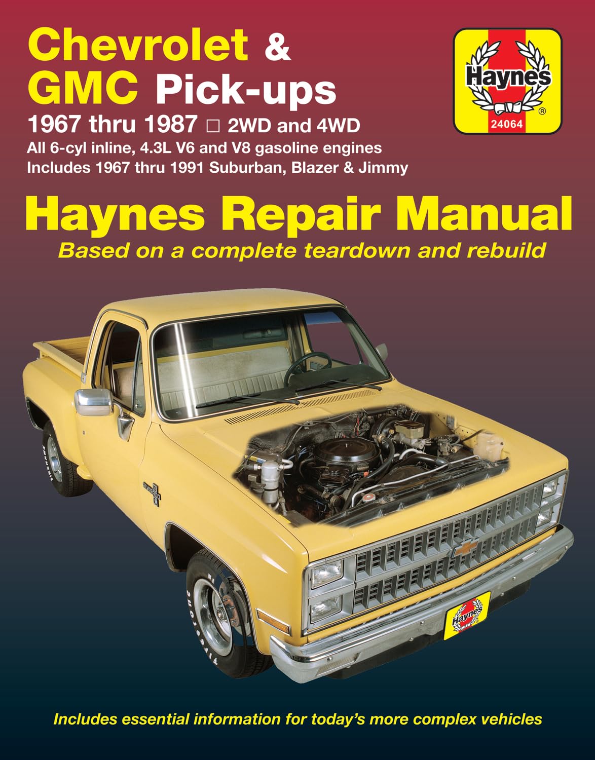 Chevy & Gmc 4 3L & V* Pickups (6787) & Suburban, Blazer & Jimmy (6791) Haynes Repair Manual