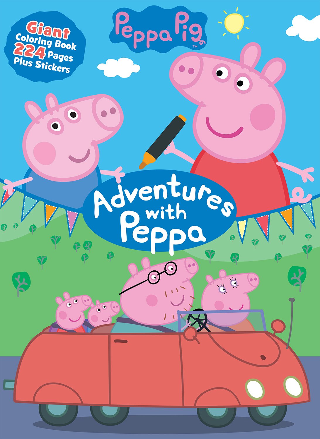 Peppa Pig Adventures with Peppa (Giant Coloring Book),Used