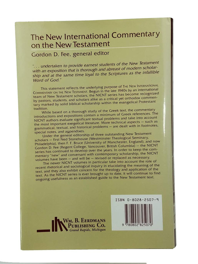 The First Epistle to the Corinthians (The New International Commentary on the New Testament),Used