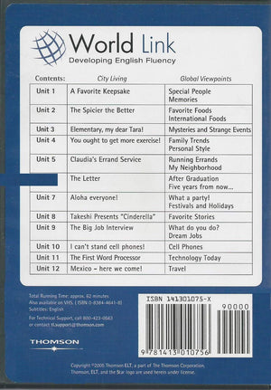 World Link Book 2  DVD,Used