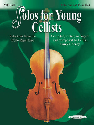 Solos for Young Cellists Cello Part and Piano Part, Vol 1: Selections from the Cello Repertoire,Used