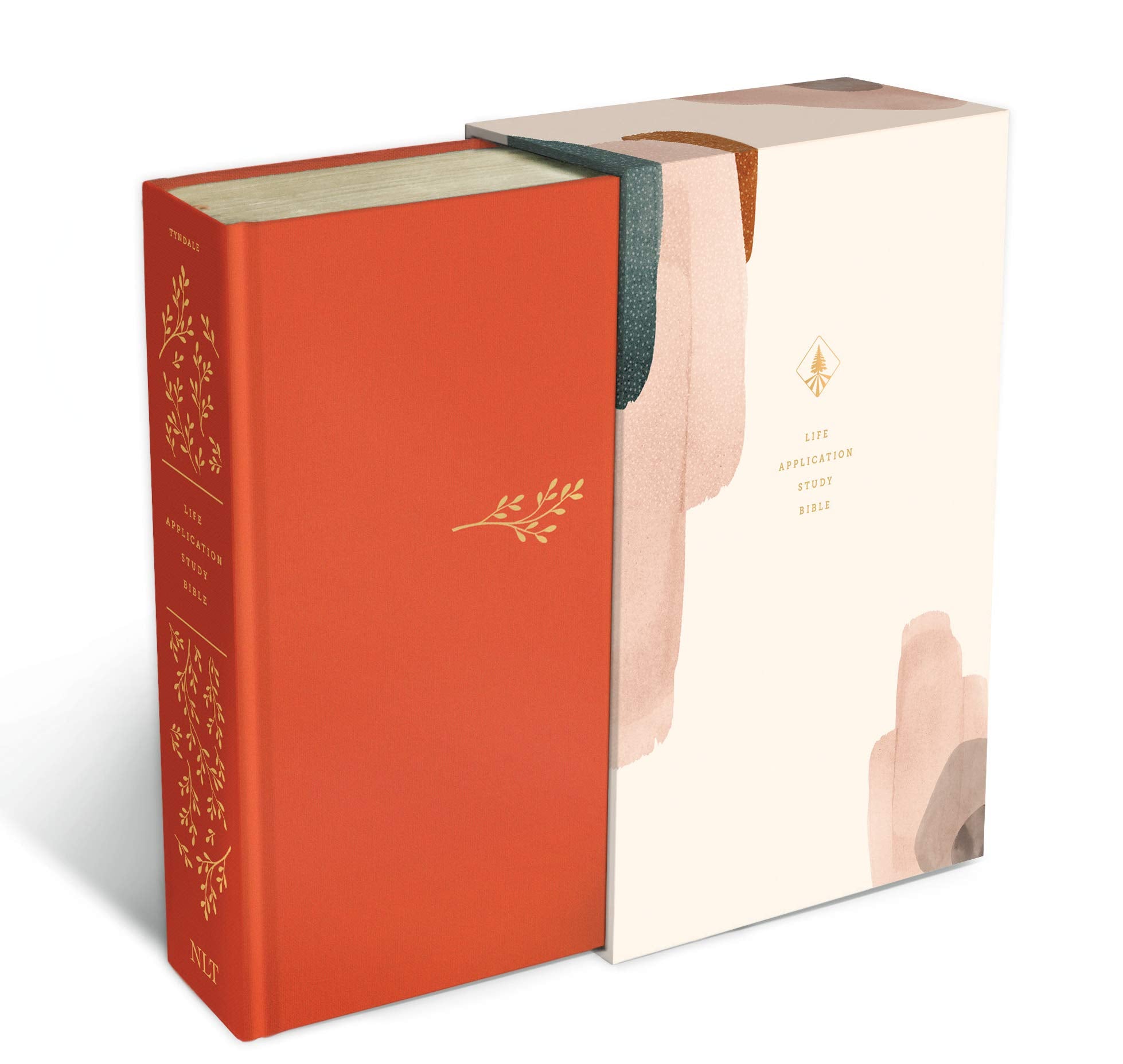 NLT Life Application Study Bible, Third Edition (Hardcover Cloth, Coral, Red Letter),New