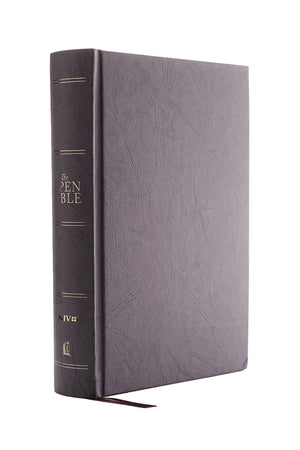 The NIV, Open Bible, Hardcover, Gray, Red Letter, Comfort Print: Complete Reference System,Used