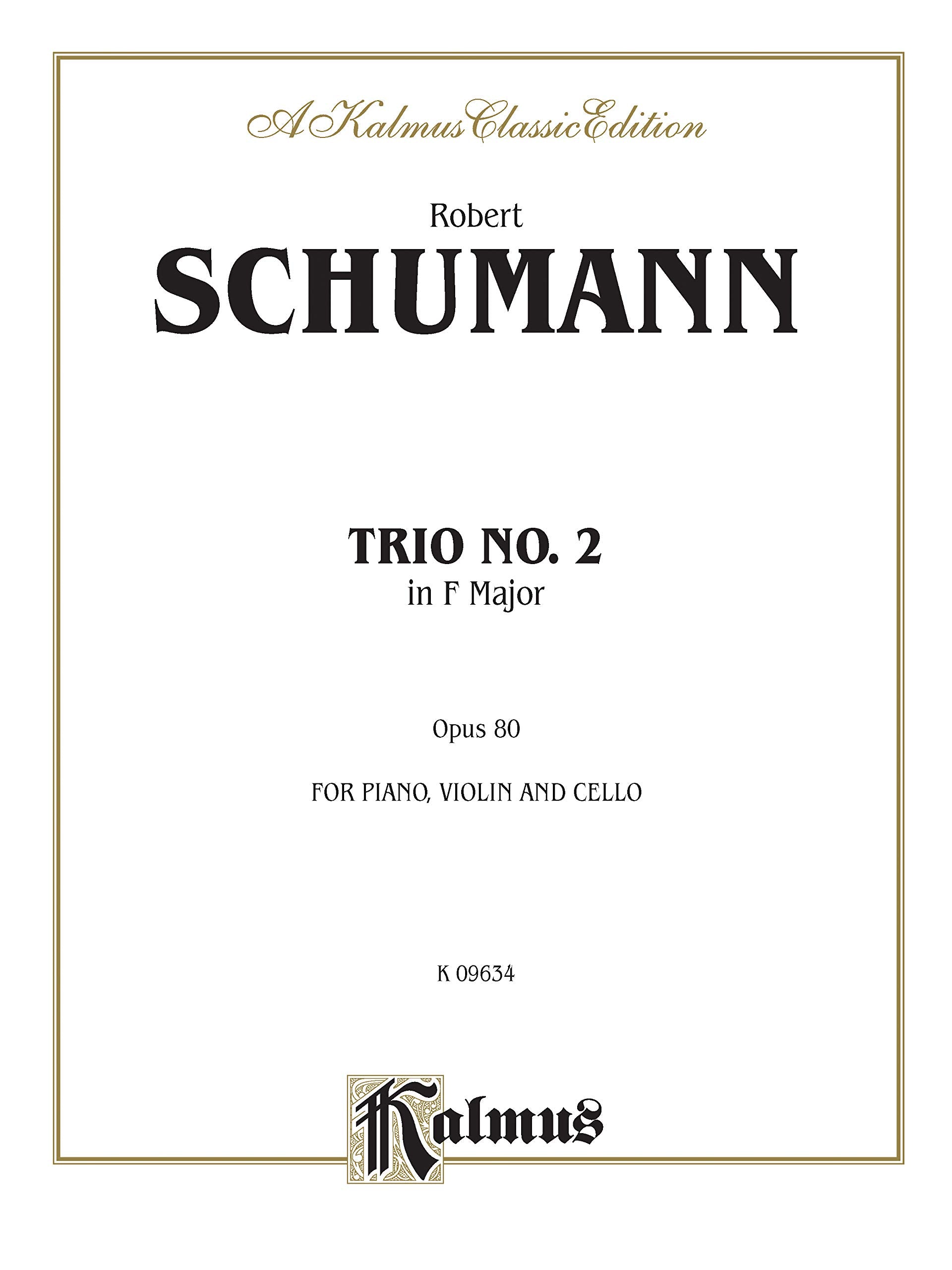 Trio No. 2, Op. 80 (Kalmus Edition),Used