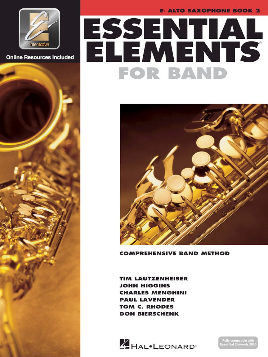 Essential Elements for Band  Eb Alto Saxophone Book 2 with EEi  Comprehensive Band Method and Online Music Learning  Hal Leonar,Used