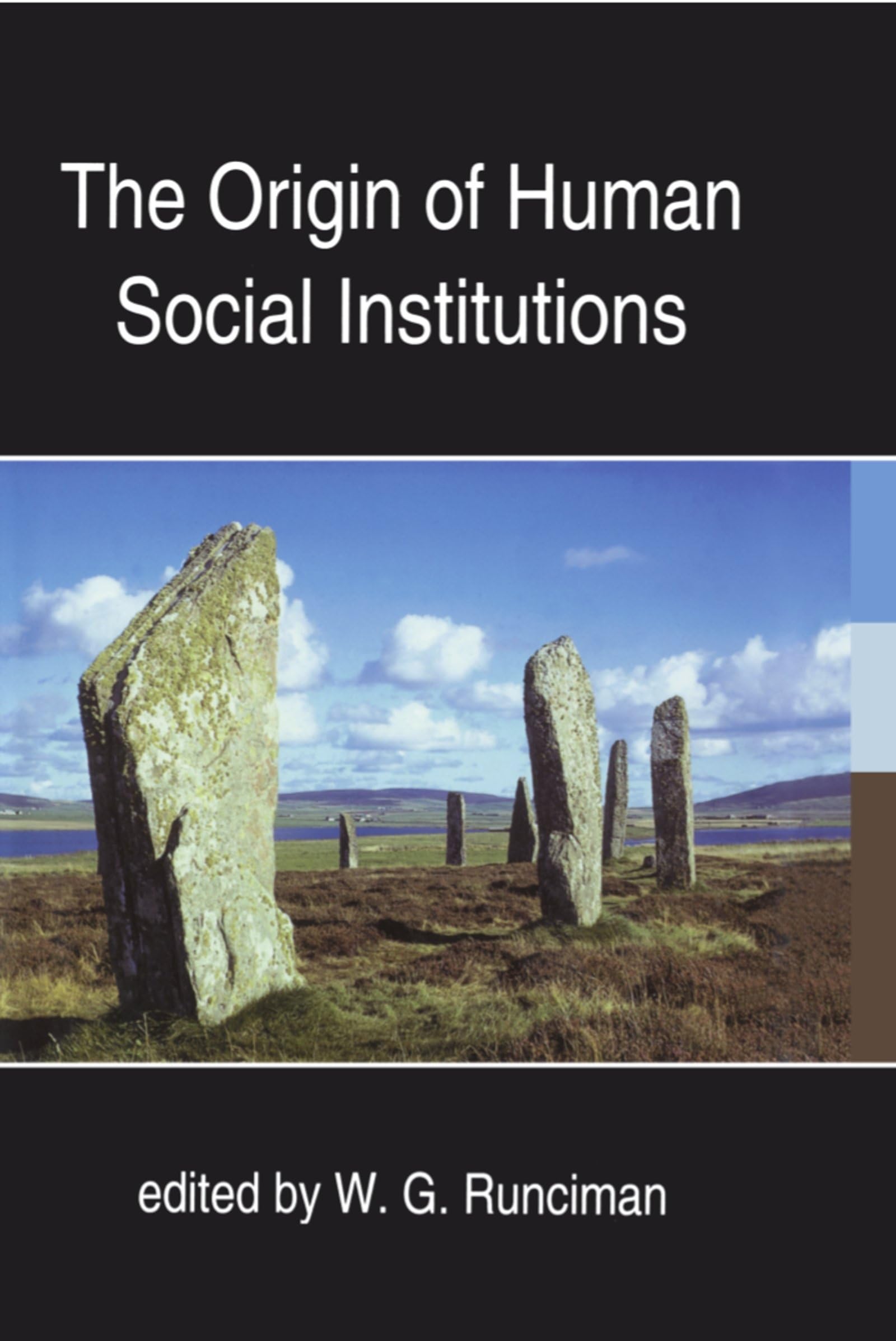 The Origin of Human Social Institutions (Proceedings of the British Academy),Used