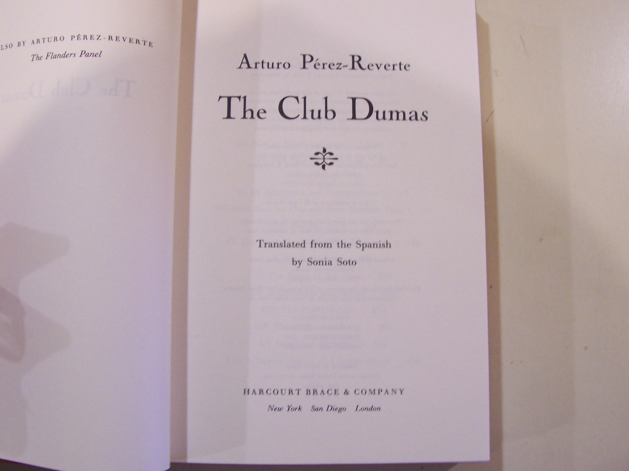 The Club Dumas,New