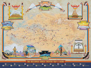The Hillerman Indian Country Map And Guide,Used
