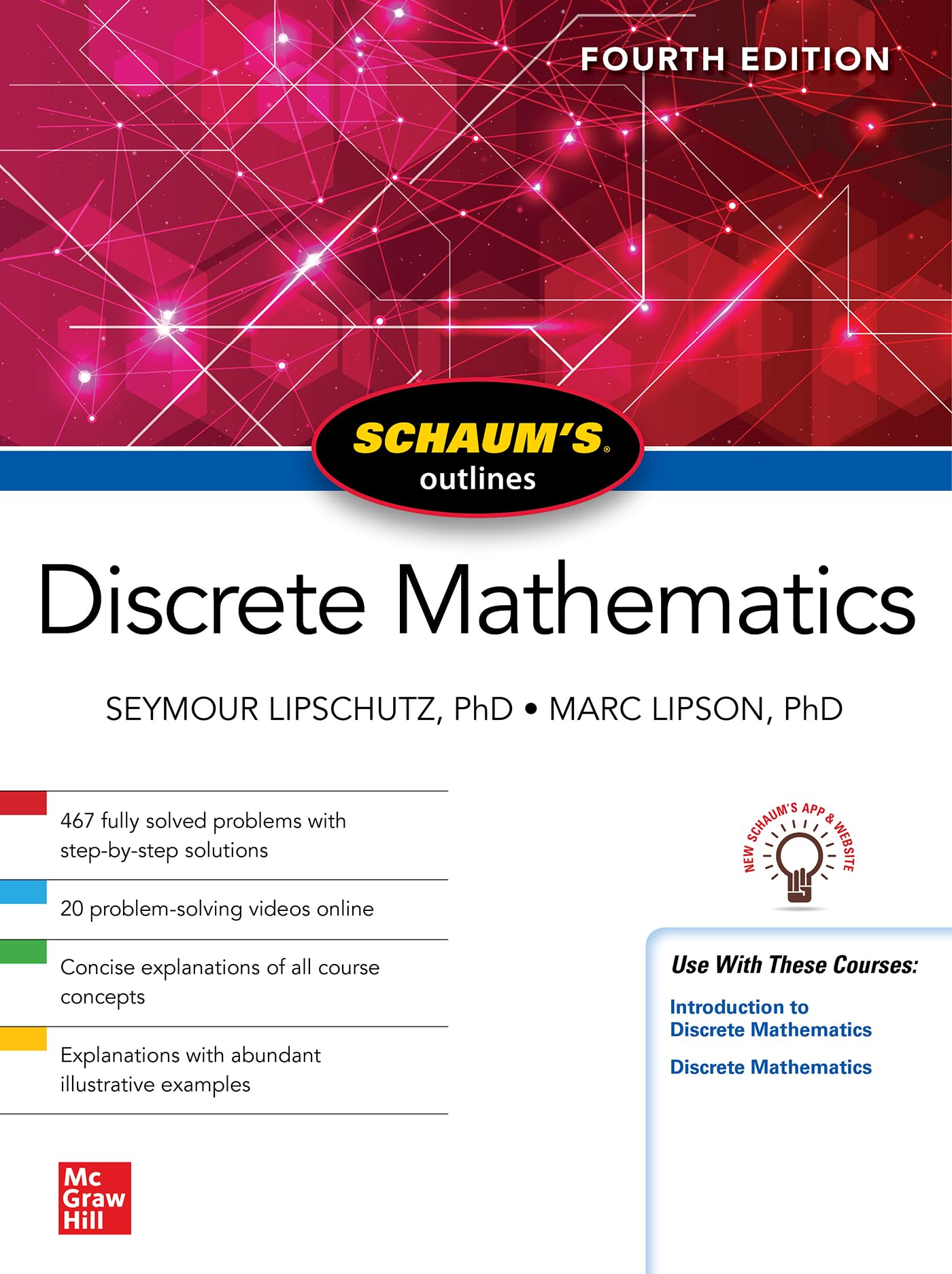 Schaum'S Outline Of Discrete Mathematics, Fourth Edition (Schaum'S Outlines),Used