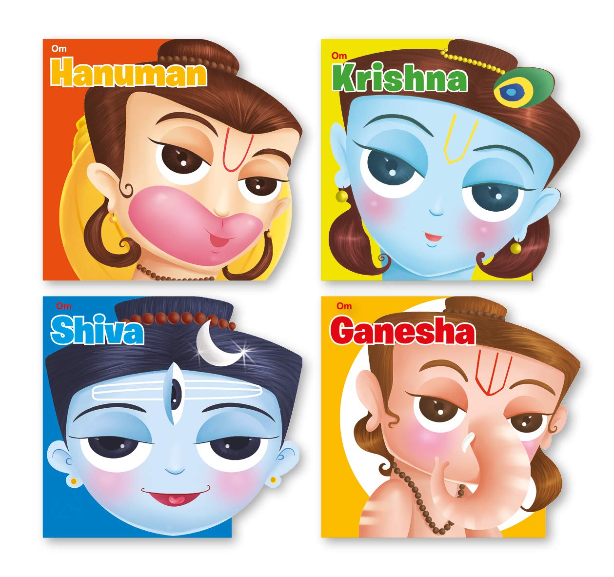 Gods Story Books For Kids: Childrens Mythology And Legends | Cutout Interactive Board Book | Religious Education | Spirituality For Children | 3+ Age  (Pack Of 4)