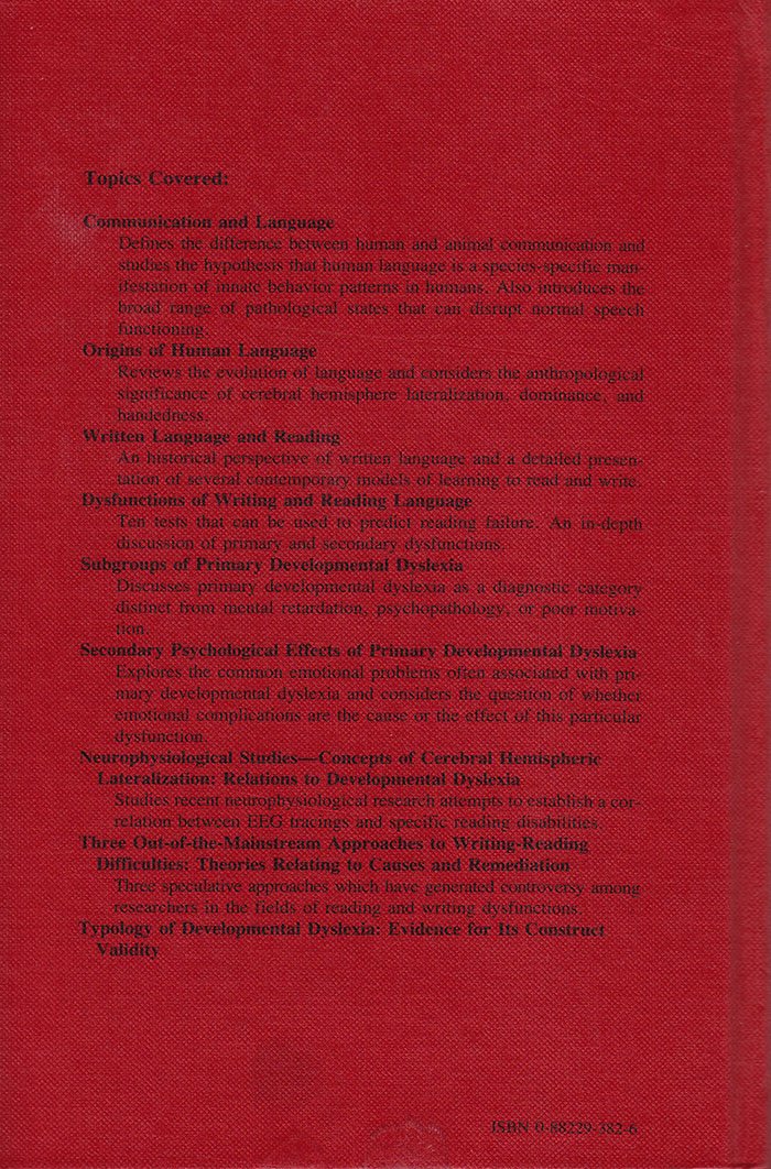 The Neuropsychopathology of Written Language,Used