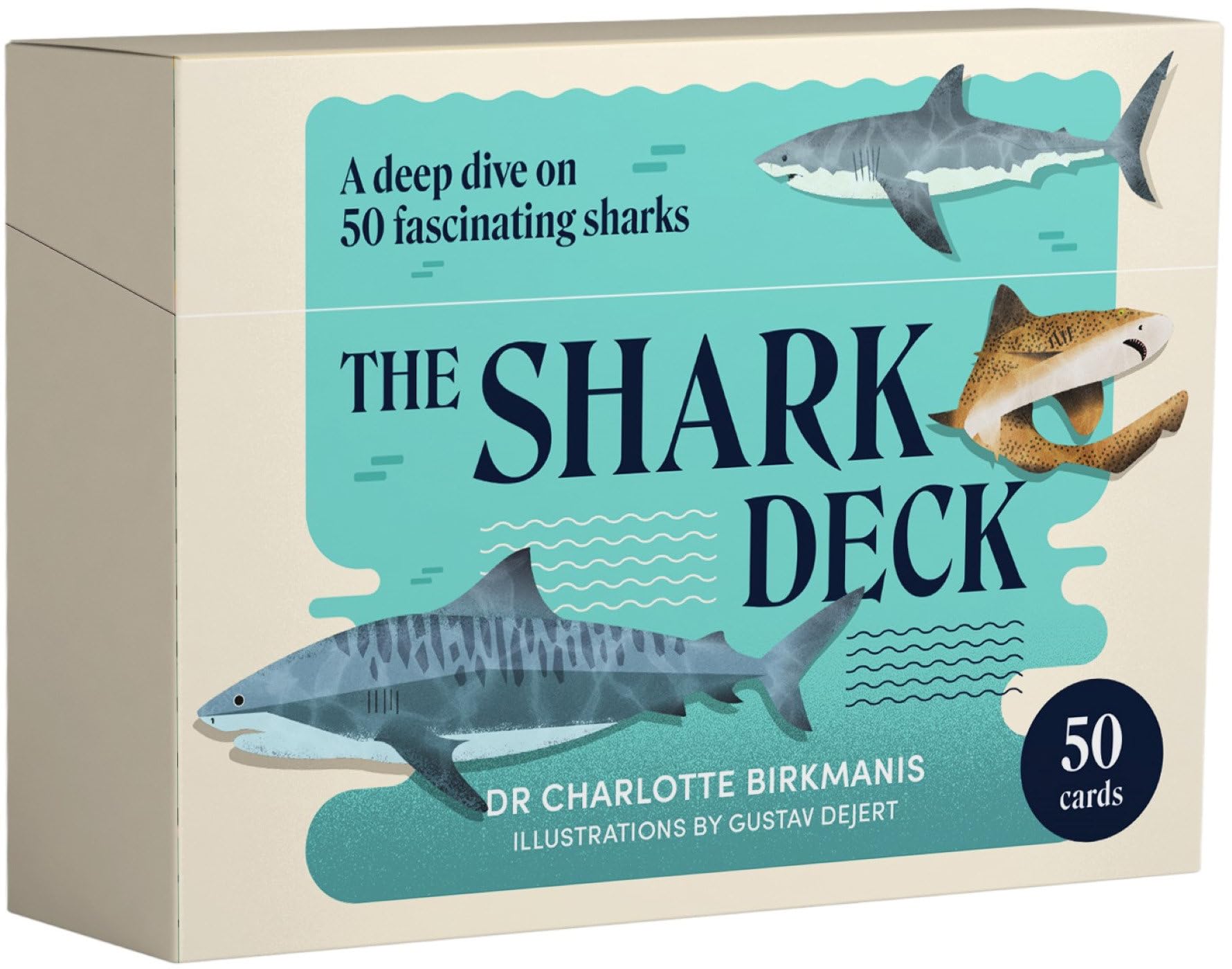 The Shark Deck: A Deep Dive On 50 Fascinating Sharks,Used