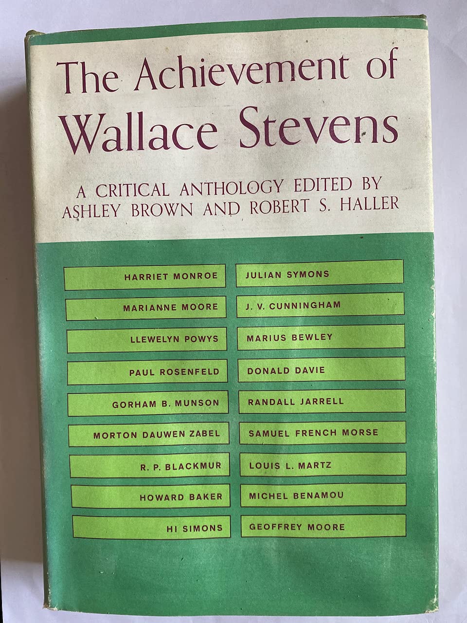 The Achievement of Wallace Stevens,Used