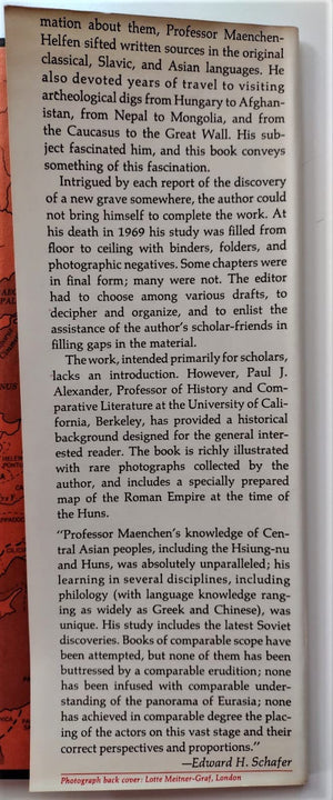 The World of the Huns: Studies in Their History and Culture,New