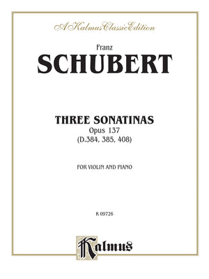 Three Sonatas, Op. 137 (Kalmus Edition),Used