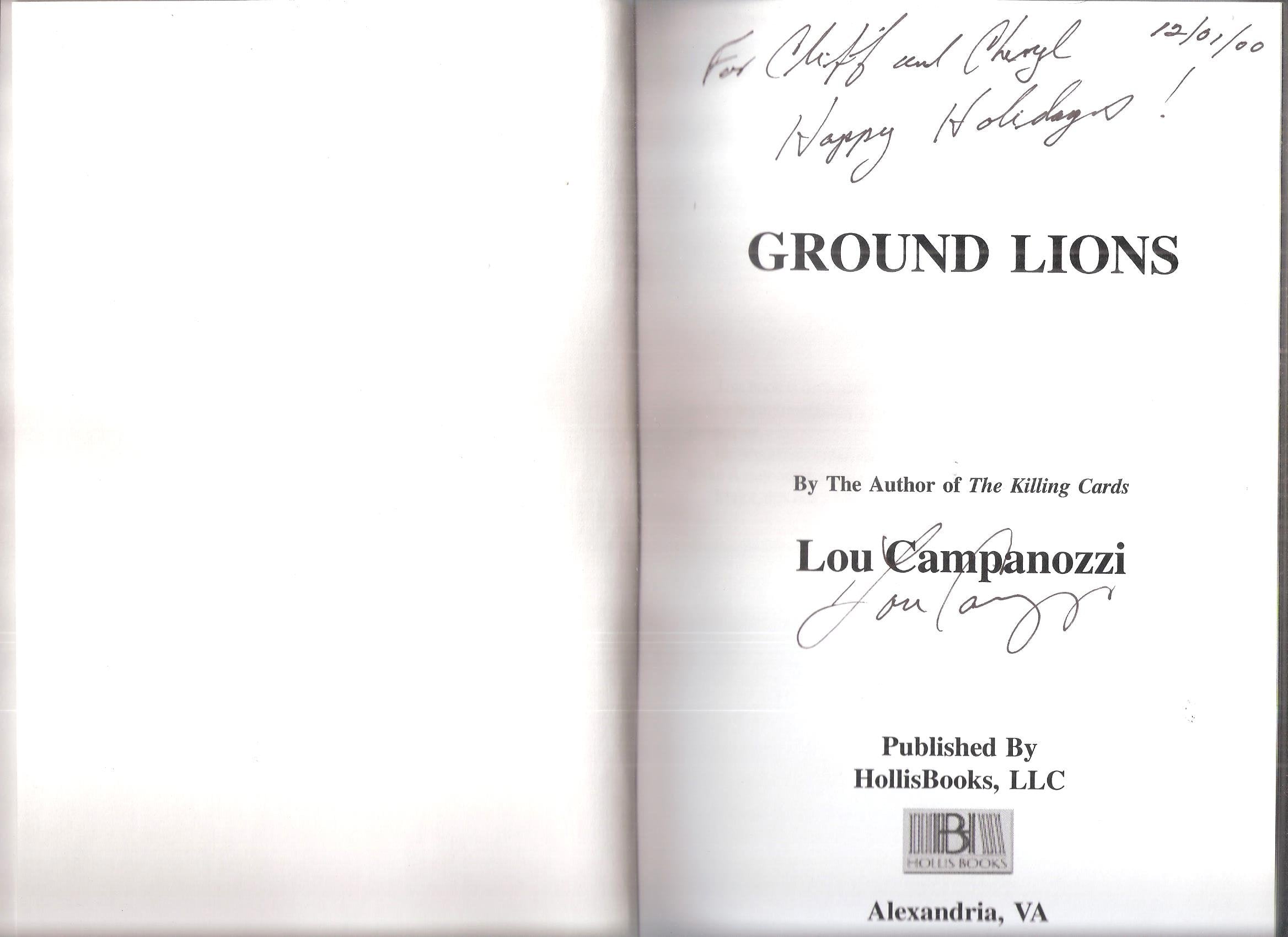 Ground Lions (The Mike Amato Detective Series, 2),Used