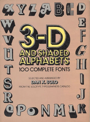 3D and Shaded Alphabets (Dover Pictorial Archive Series),Used
