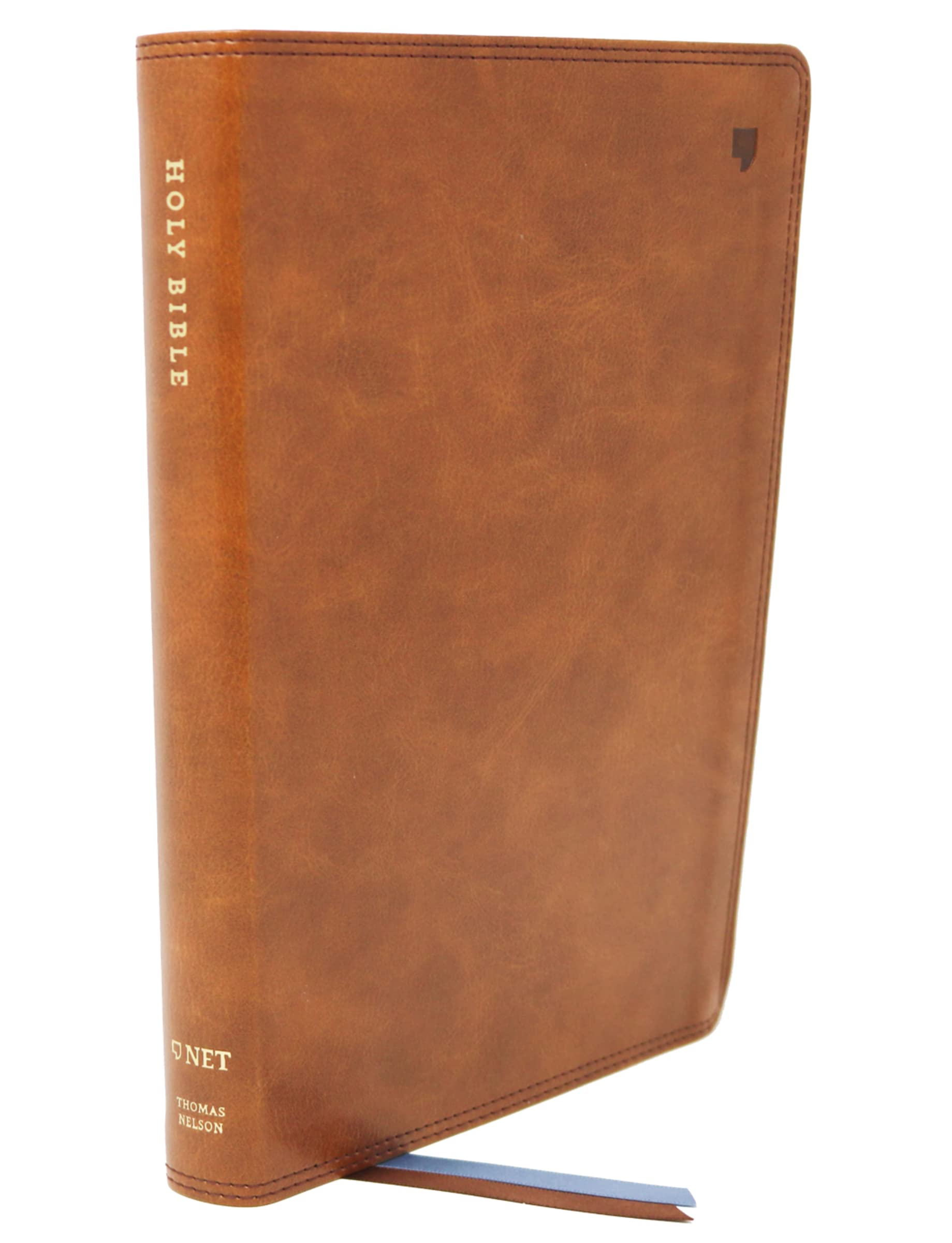 NET Bible, Thinline Large Print, Leathersoft, Brown, Comfort Print: Holy Bible,Used