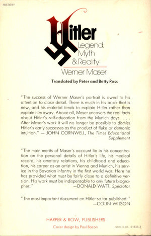 Hitler: Legend, Myth and Reality,Used